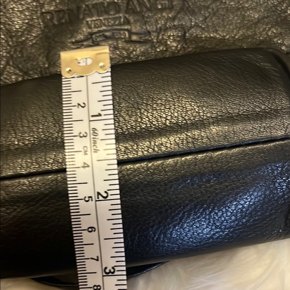 Renato Angi Black Leather Mini Backpack - Picture 15 of 16